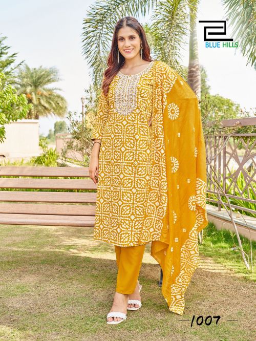 Blue Hills Trending Moves Printed Suits Catalog